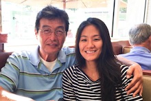 Diana Kim and her father